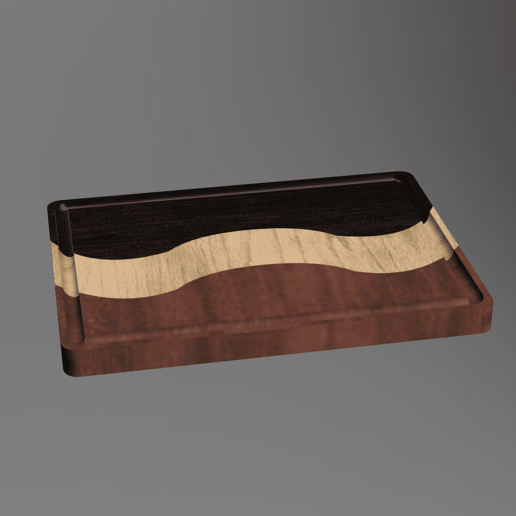 Walnut/Poplar/Mahogany Cutting Board 10x14"
